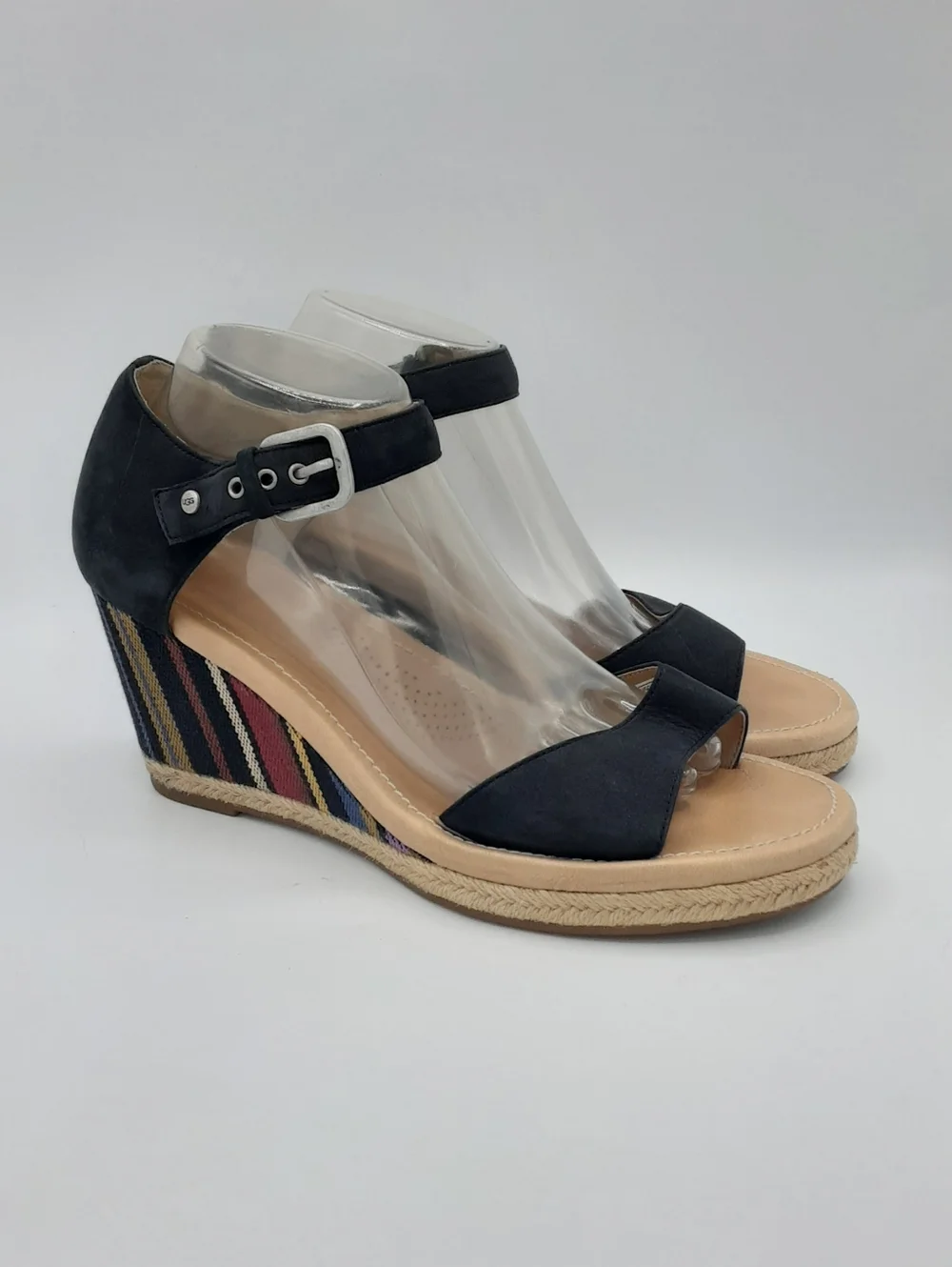 UGG Australia Striped Wedge Sandal.
